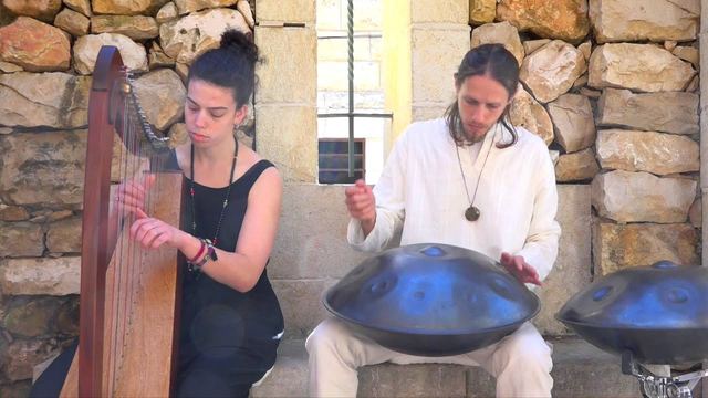פאנטם ונבל אירי לקבלת פנים – נגנית נבל ונגן פאנטם